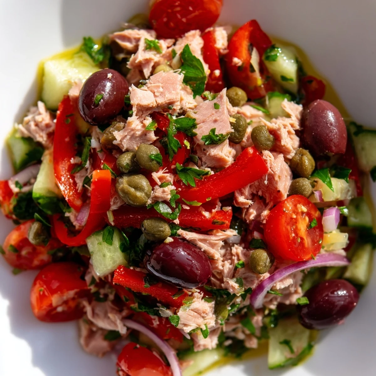 Simple Mediterranean Tuna Salad