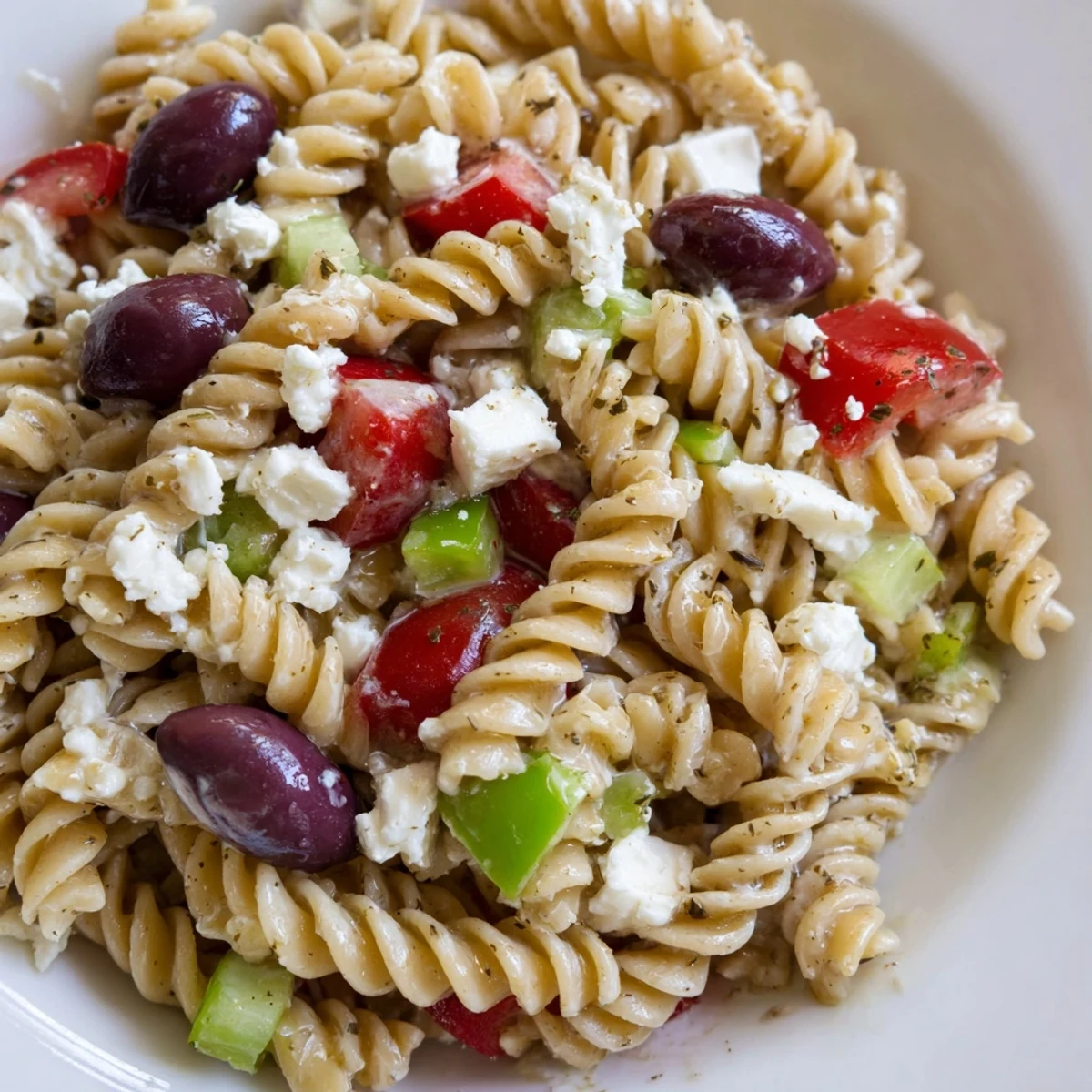 Greek Pasta Salad Mediterranean