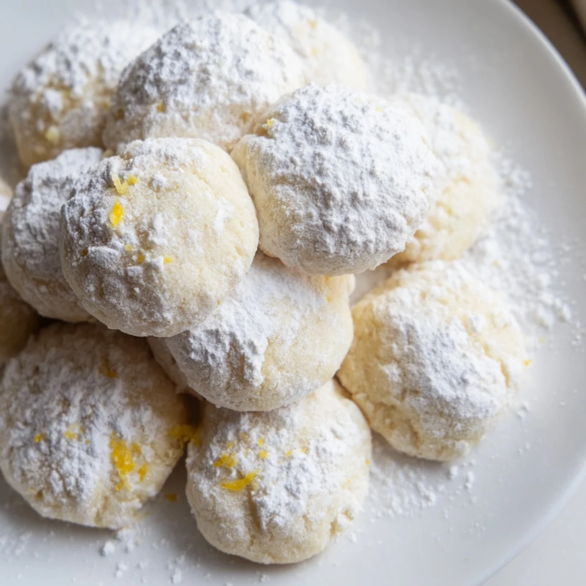 Golden Lemon Meltaways arranged on a baking sheet with delicate melt-in-your-mouth texture
