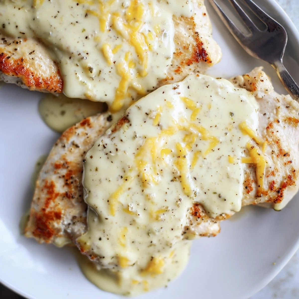 Chicken With Cheese Sauce for a cozy weeknight: golden-seared breasts, silky cheddar.