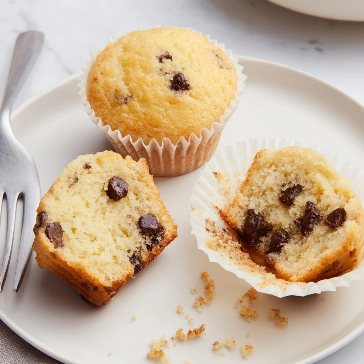 Warm Little Bites Mini Muffins with melted chocolate chips, ideal snack