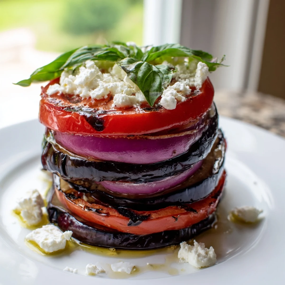 Grilled Tomato Eggplant