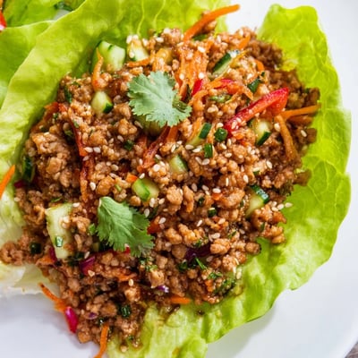 Healthy Ground Turkey Lettuce Wraps