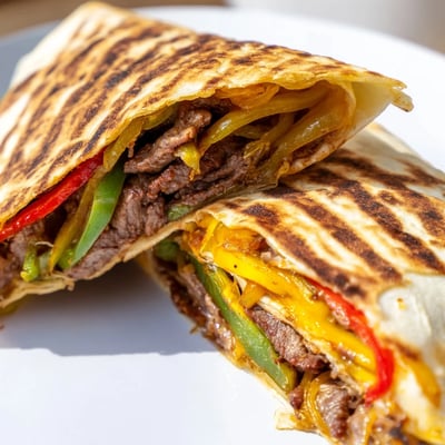 Crispy Philly Cheesesteak Grilled Wraps