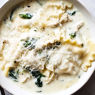 Quick White Lasagna Soup