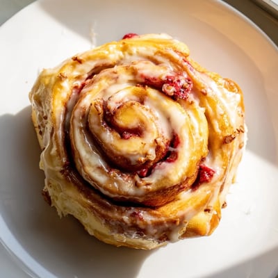 Strawberry Cheesecake Cinnabon Rolls