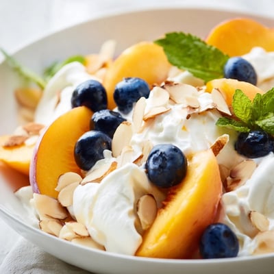 Peaches and Cream Summer Salad